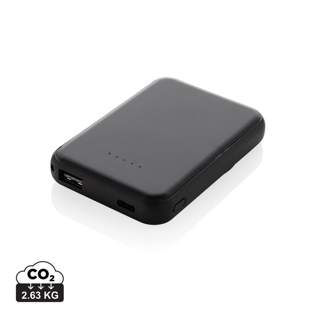 Stellar RCS rplastic 5000 mah 5W magnetische powerbank bedrukken met logo