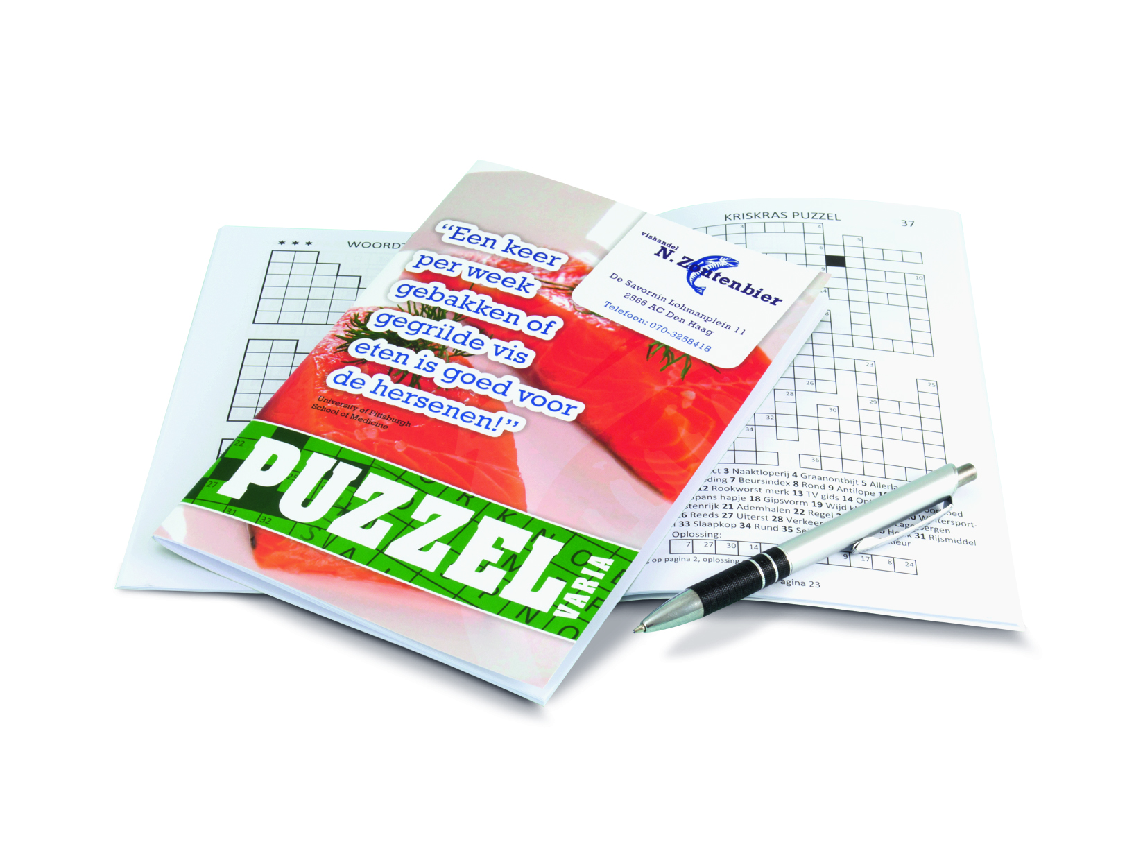 Puzzelboek bedrukken met logo
