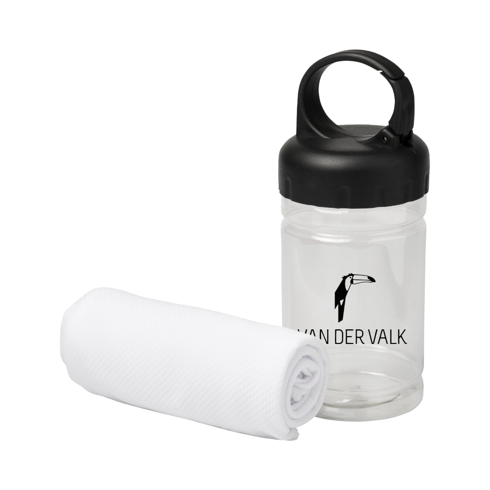 Remy koelhanddoek in PET-verpakking bedrukken met logo