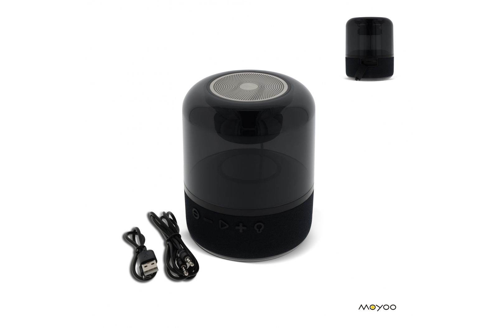 Moyoo Smokey Dome speaker bedrukken met logo