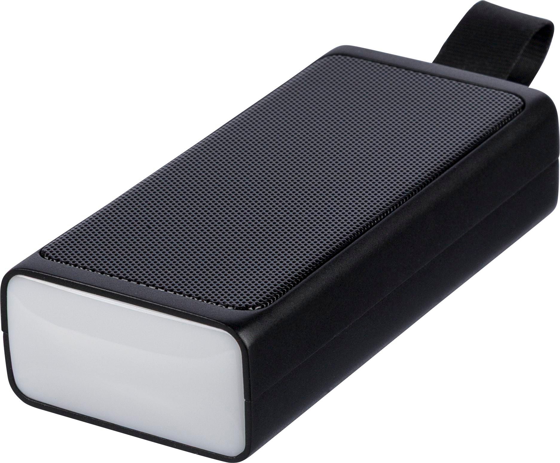 Draagbare gerecycled ABS speaker Malora bedrukken met logo