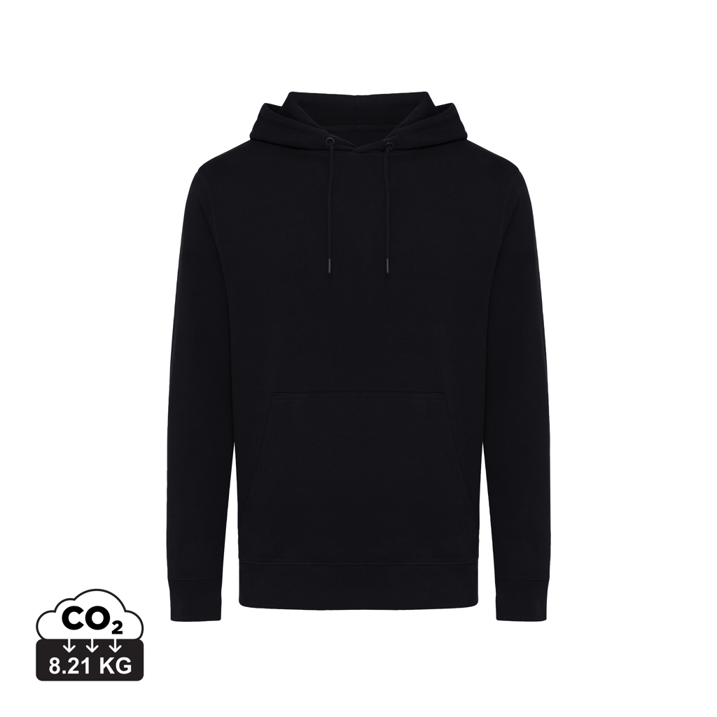 Iqoniq Rila lichtgewicht gerecycled katoen hoodie bedrukken met logo