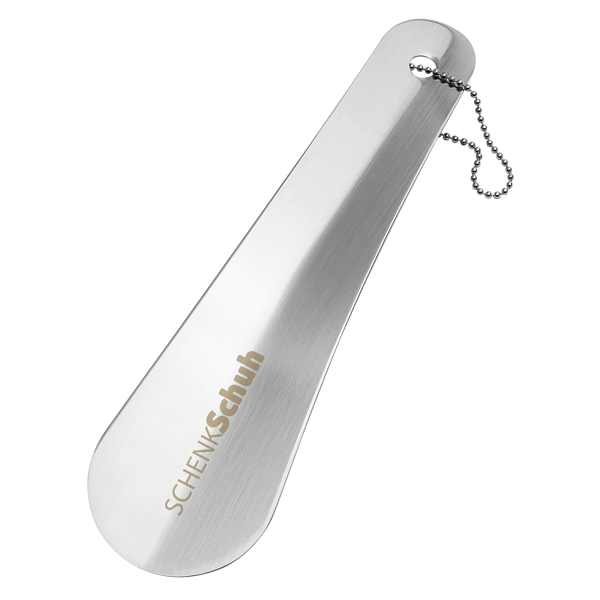 Stainless steel shoehorn, short bedrukken met logo