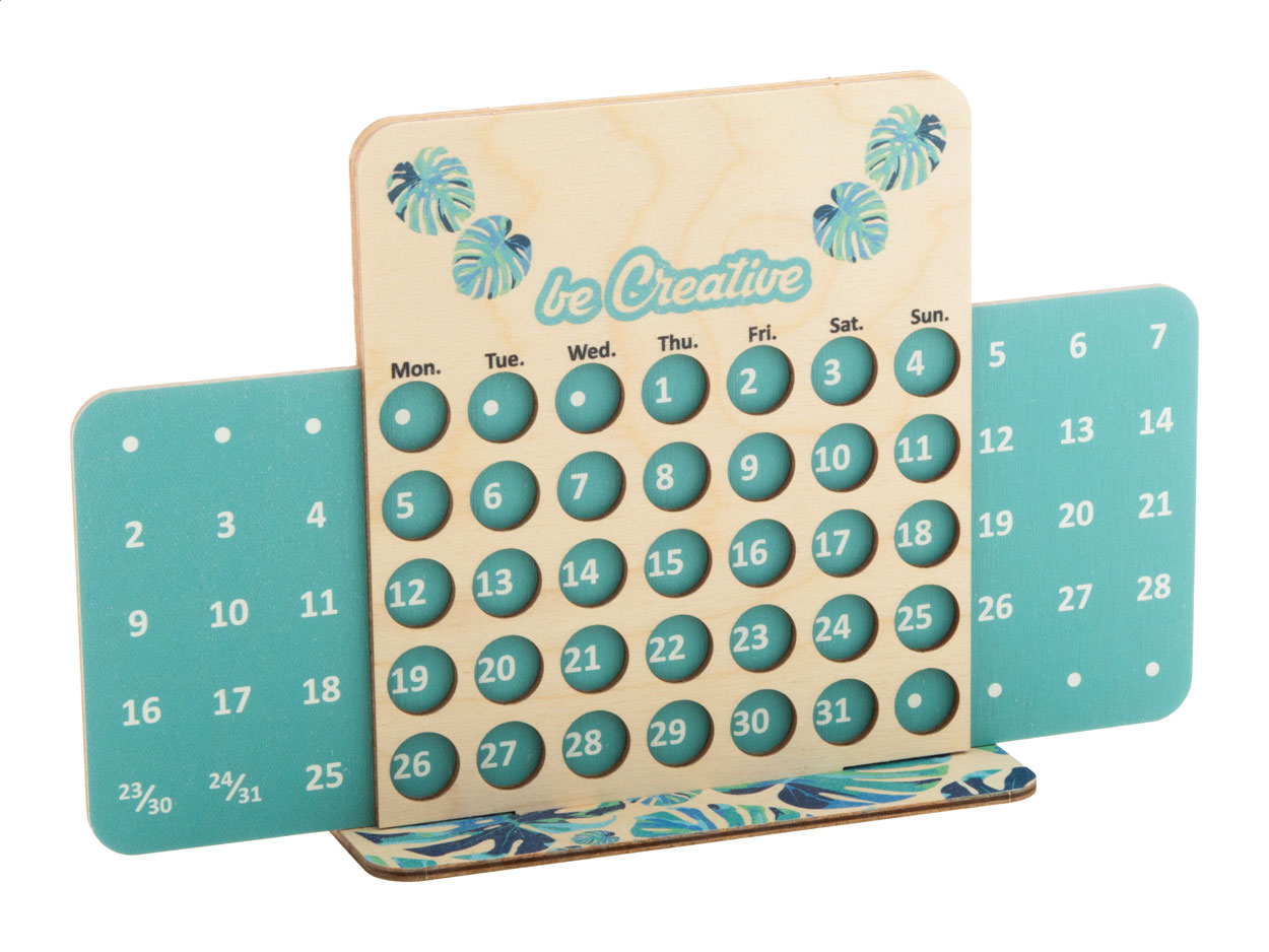 custom made eeuwigdurende kalender bedrukken met logo