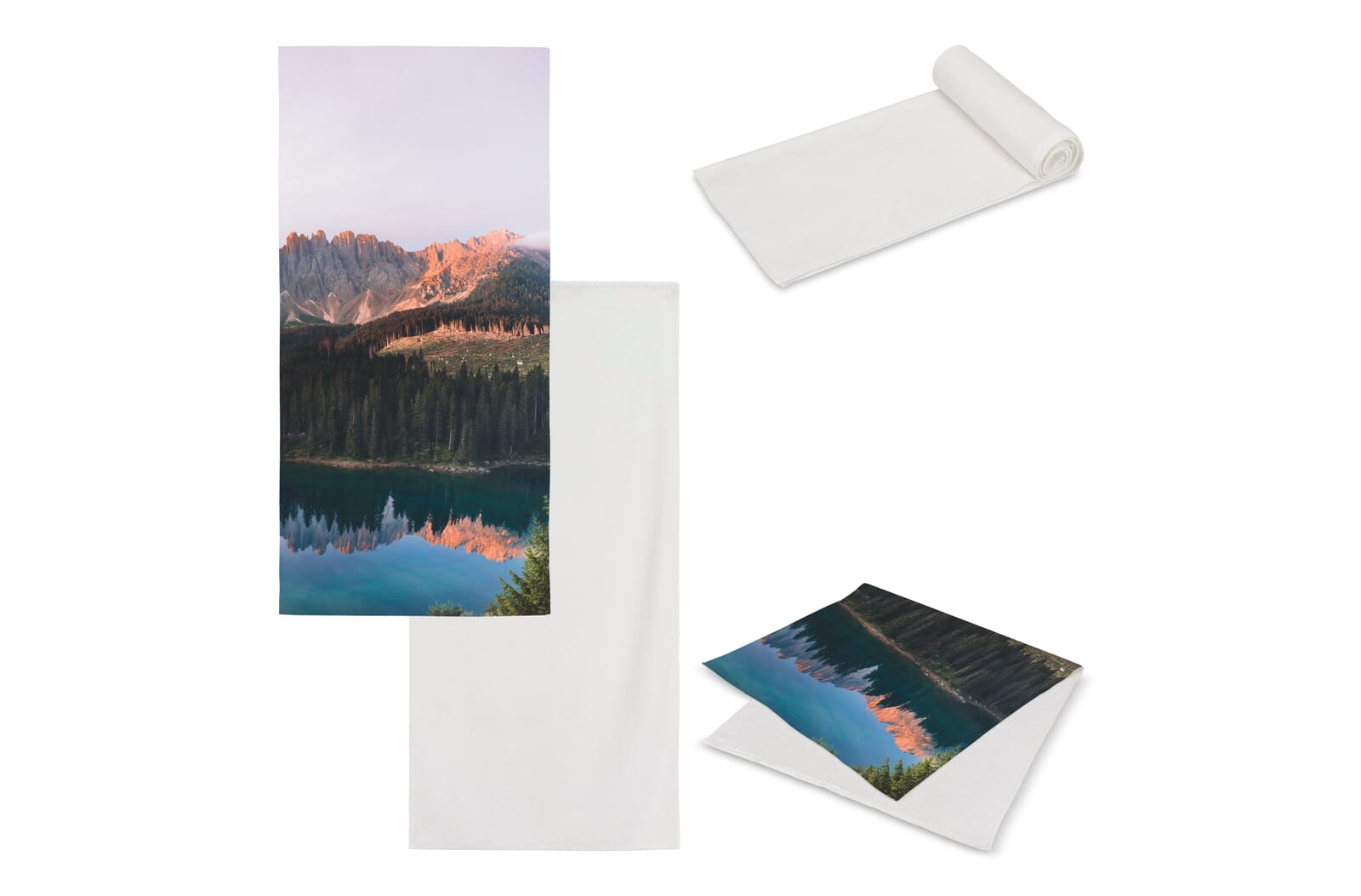 Dubbelzijdige handdoek sublimatie 50x100 cm 400g/m² bedrukken met logo