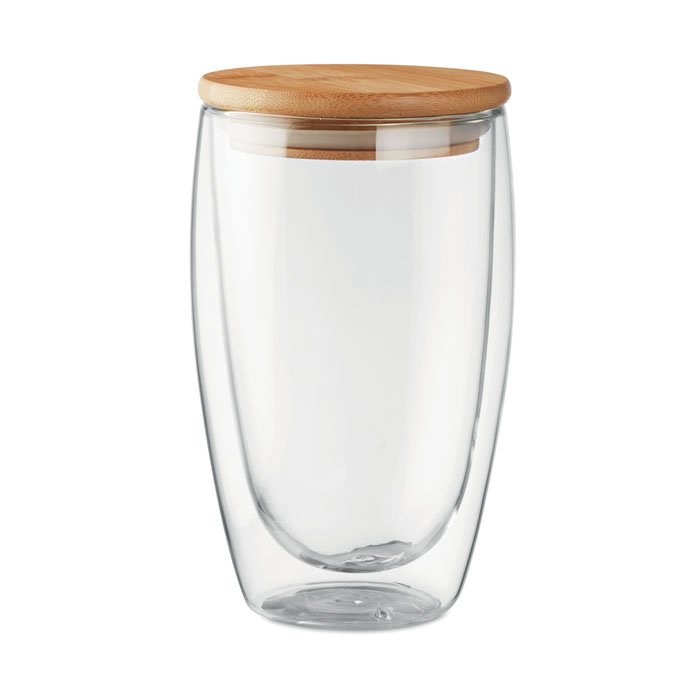 DoubleGlass drinkglas (450 ml) bedrukken met logo