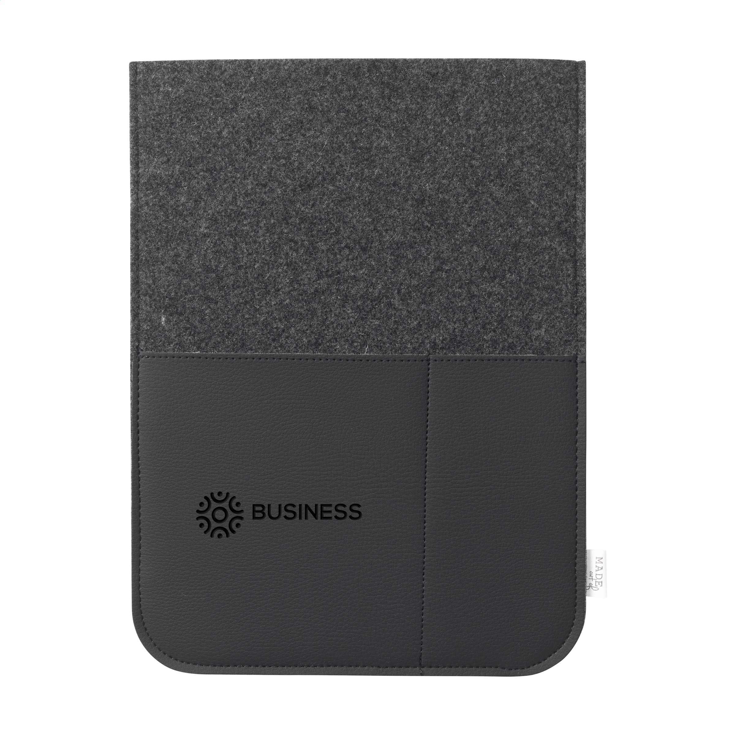 Recycled Felt & Apple Leather Laptop Sleeve 14 inch bedrukken met logo