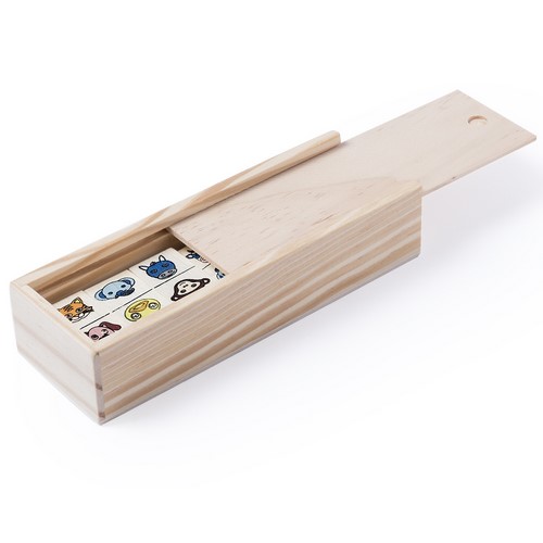 AnimalDomino spel bedrukken met logo
