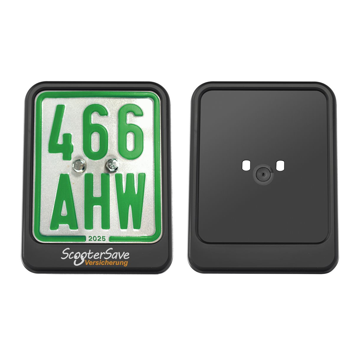 Moped/scooter licence plate holder bedrukken met logo