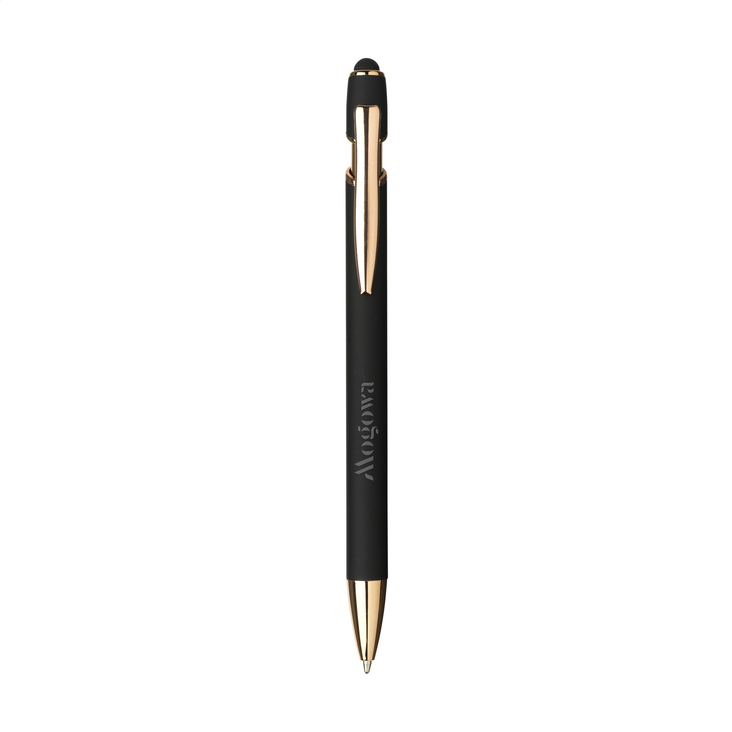 Luca Copper Stylus RCS Recycled Alu SoftTouch bedrukken met logo