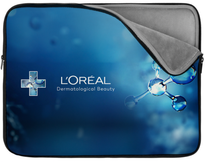 Custom laptop sleeve 13” bedrukken met logo