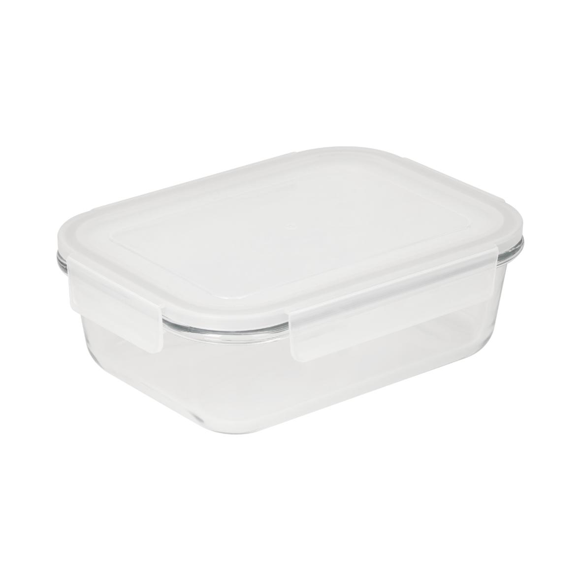 Lunchie Glazen doosje Transparant (19,7 x 14,8 x 6 cm) bedrukken met logo