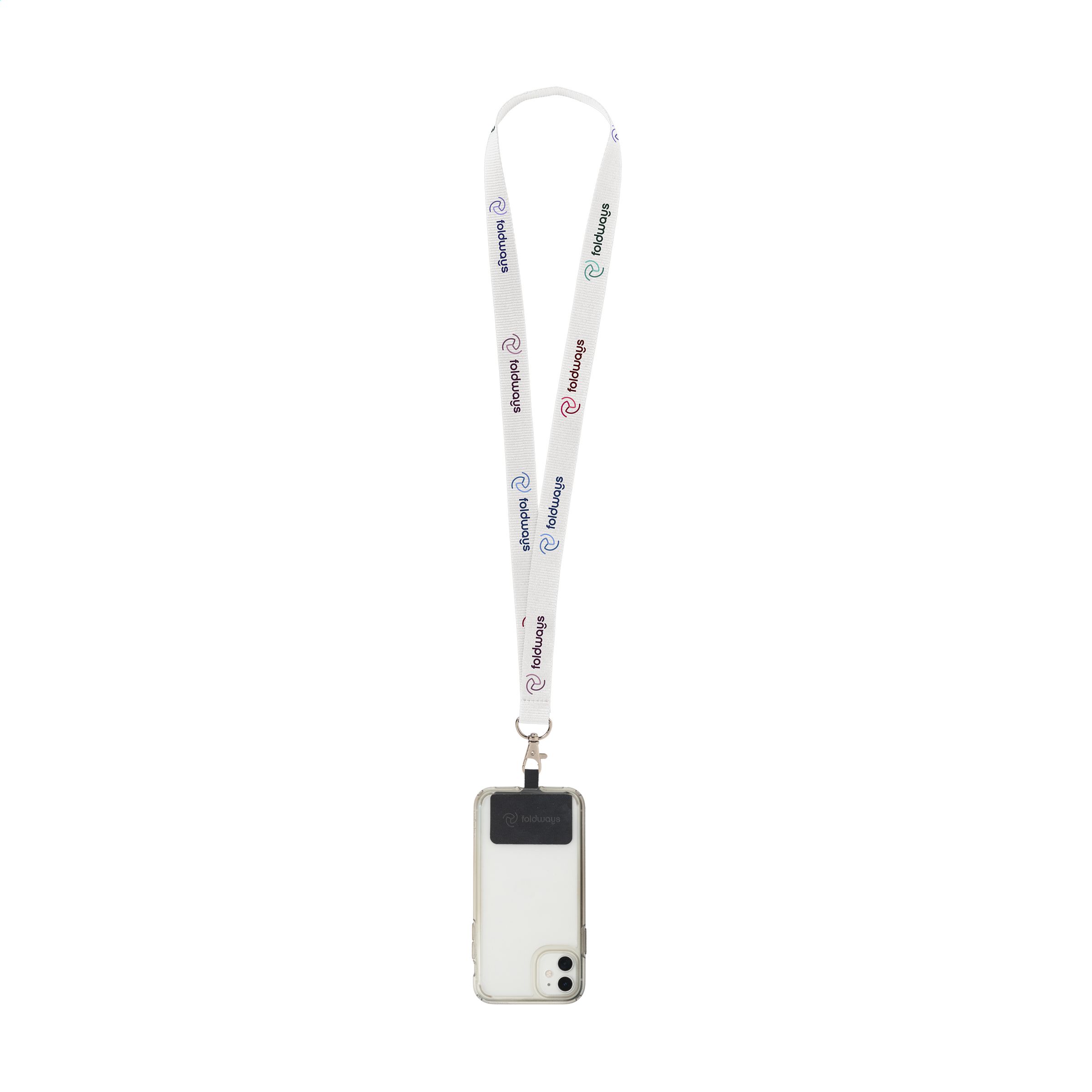 Lanyard Sublimatie RPET 2 cm met Patch keycord bedrukken met logo