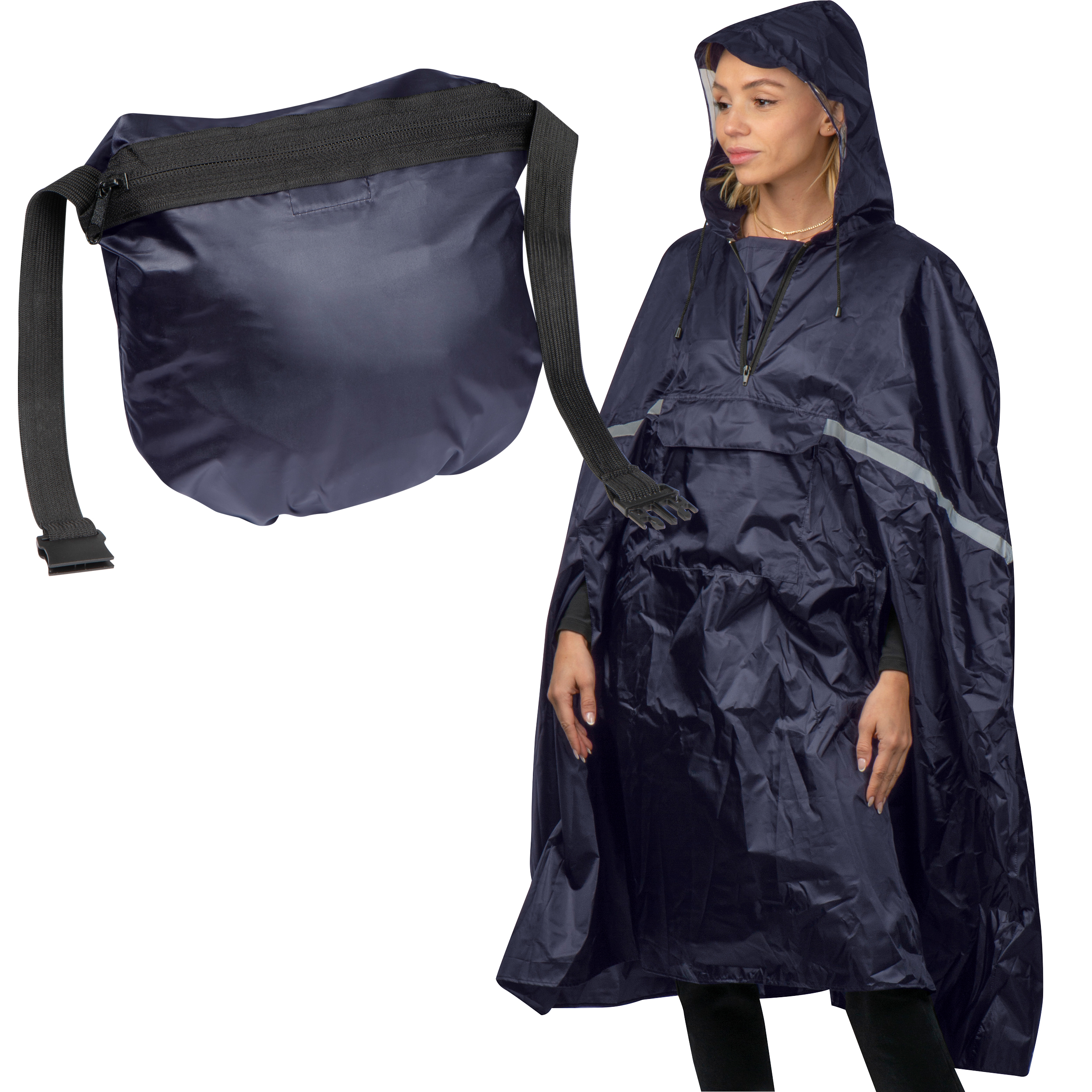 Tremblay Regenponcho, opvouwbaar bedrukken met logo