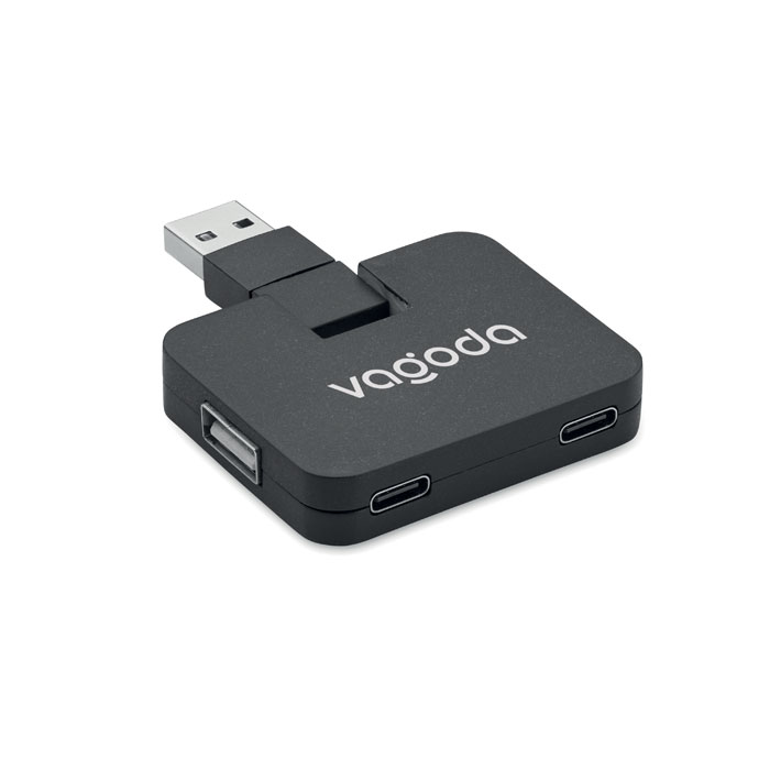 Douglas 4-poorts USB-hub bedrukken met logo