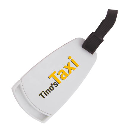 Kofferlabel bedrukken met logo