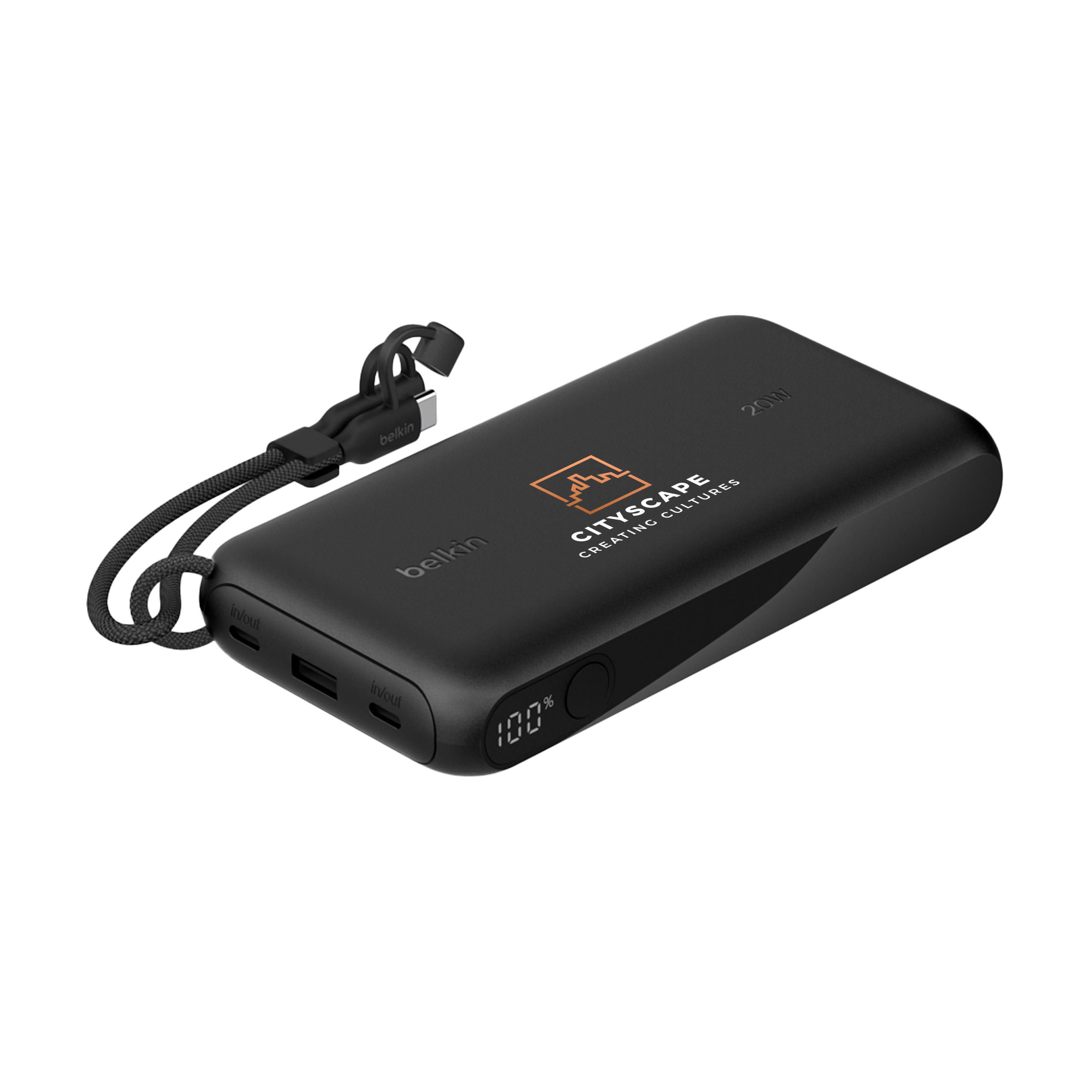 Belkin BoostCharge Powerbank 20K with Display bedrukken met logo