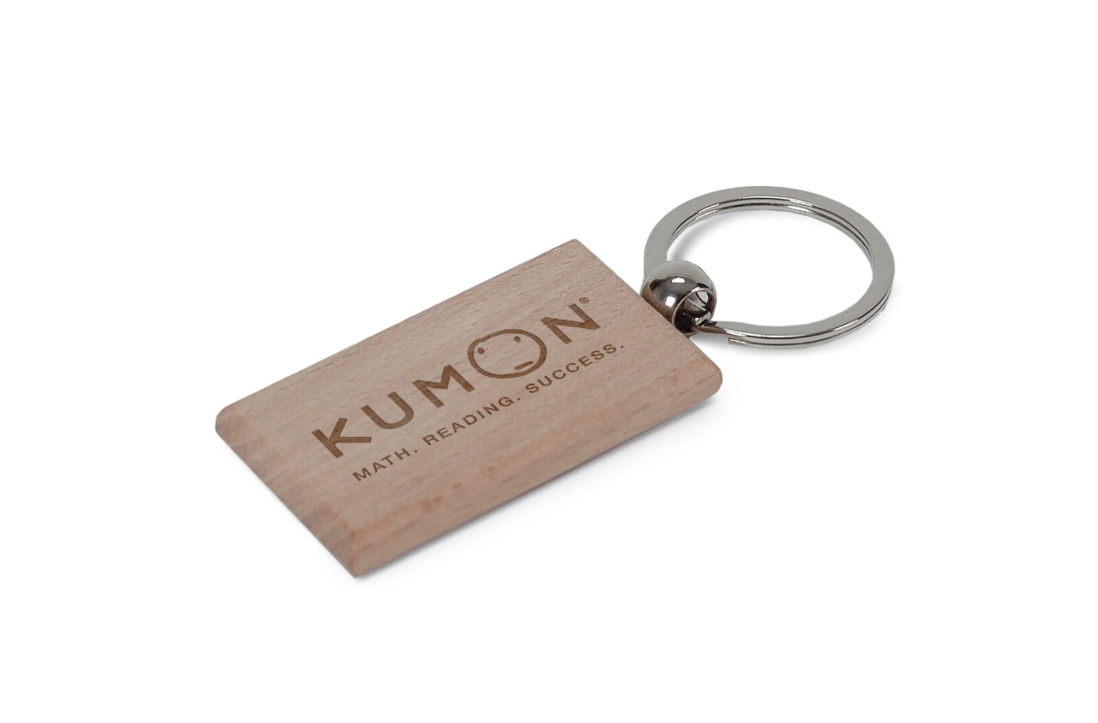 Sleutelhanger hout rechthoekig bedrukken met logo
