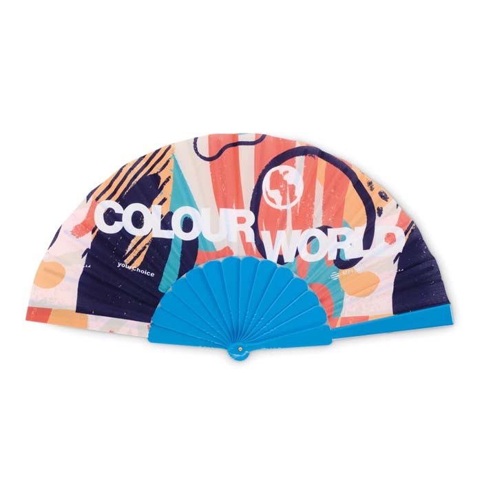 Full colour plastic waaier classic bedrukken met logo