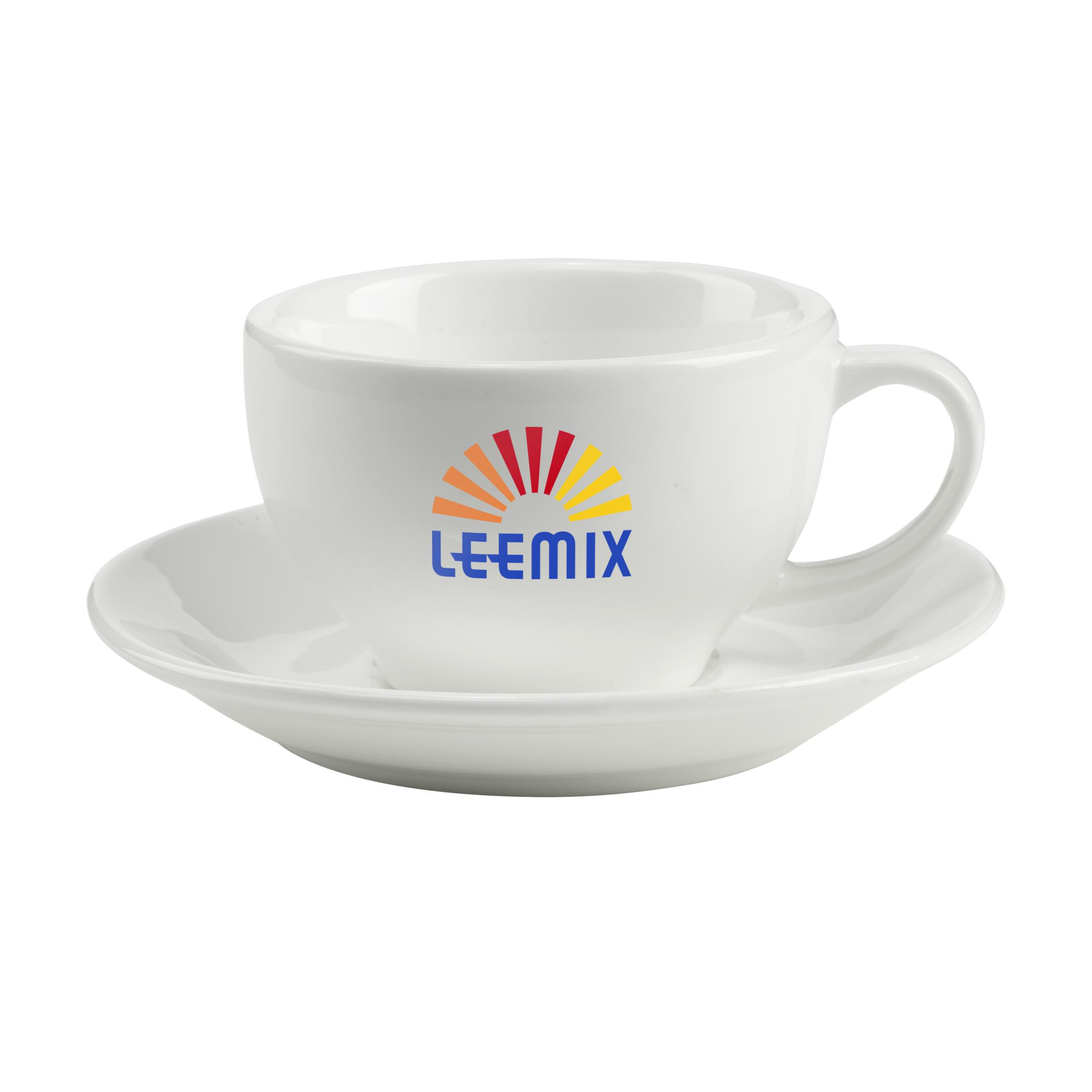 Livorno kop en schotel (210 ml) bedrukken met logo