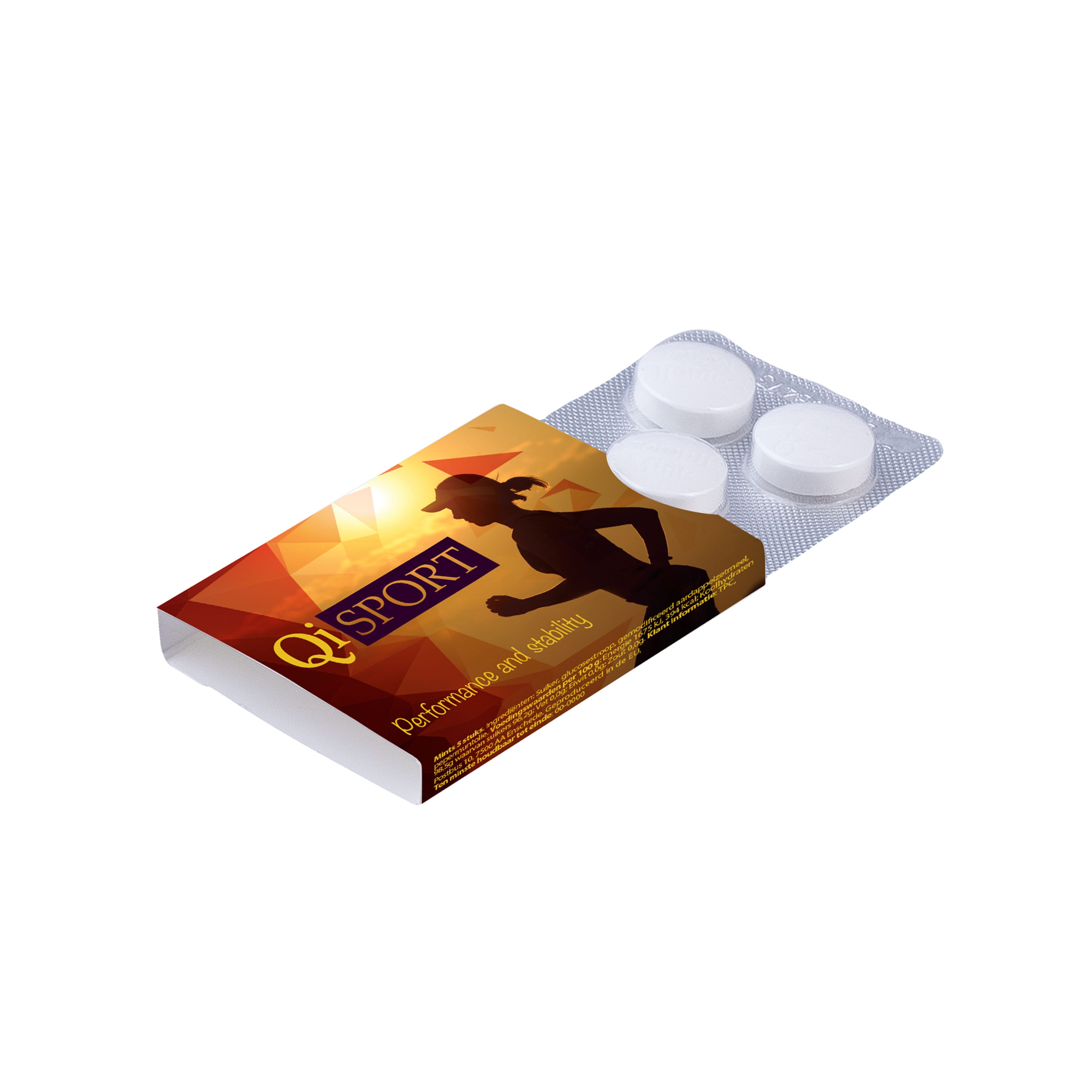 Complimints in blister (5 stuks ) bedrukken met logo