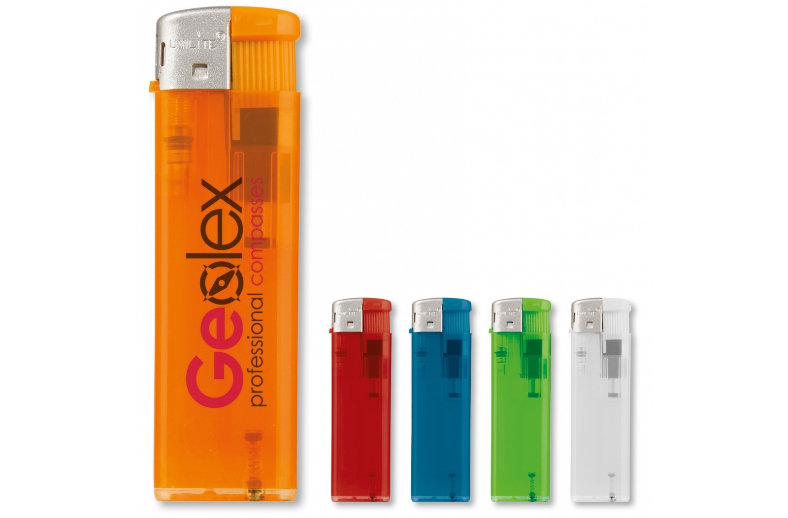 Aansteker Bous transparant bedrukken met logo