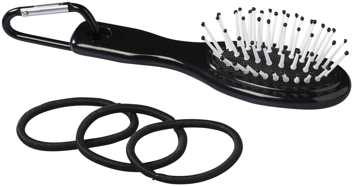 Sofie haarborstel en elastiek bedrukken met logo