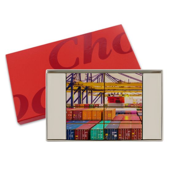 ChocoFoto's XL (8 chocolaatjes) bedrukken met logo