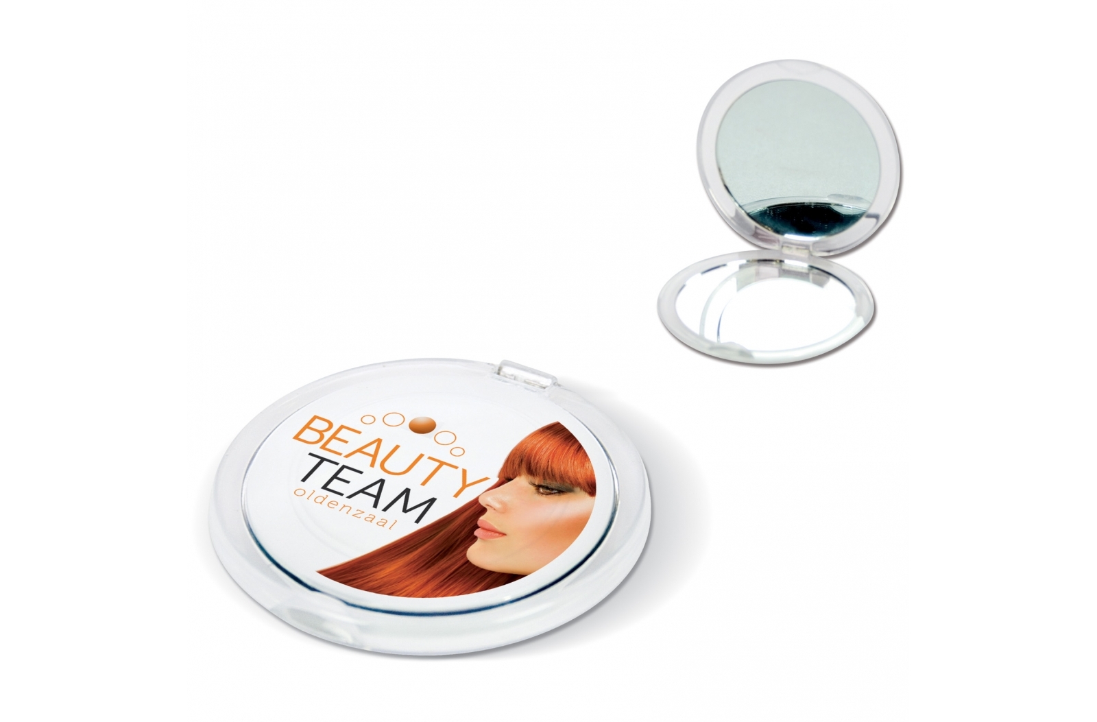 Zakspiegel bedrukken met logo