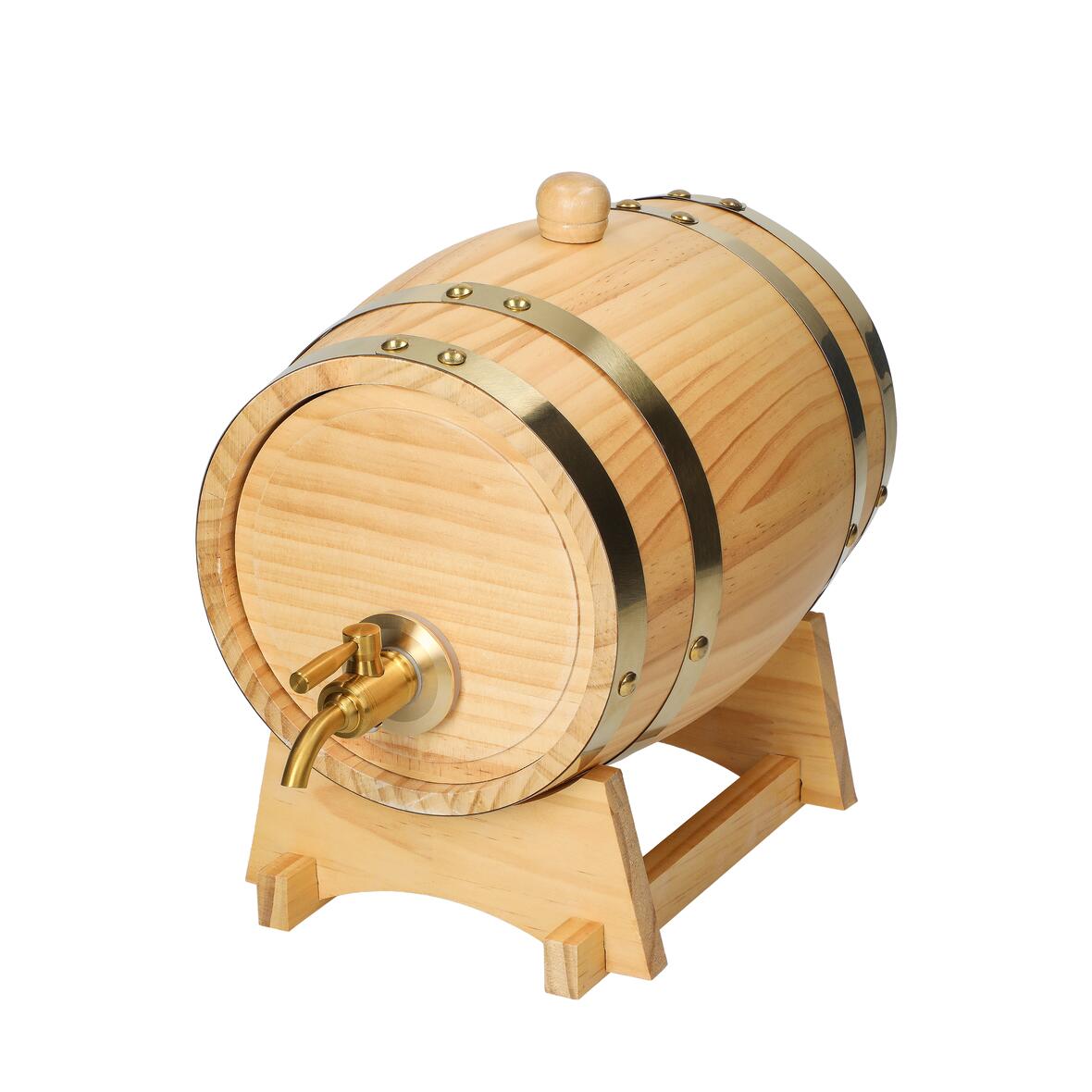 Wooden barrel "Timber", 2 l bedrukken met logo