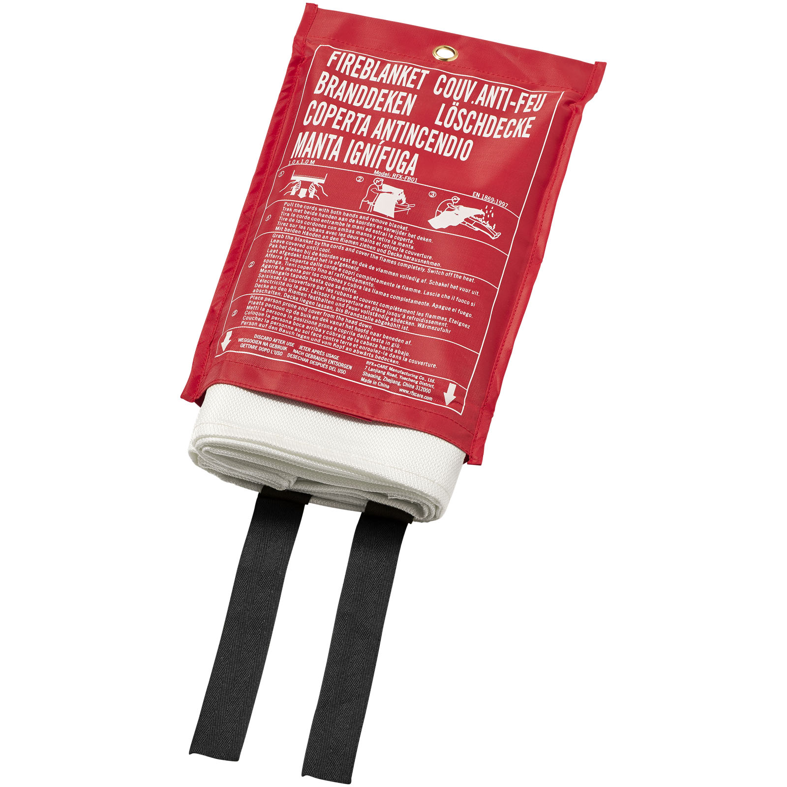 Margrethe noodbranddeken (100 x 100 cm) bedrukken met logo