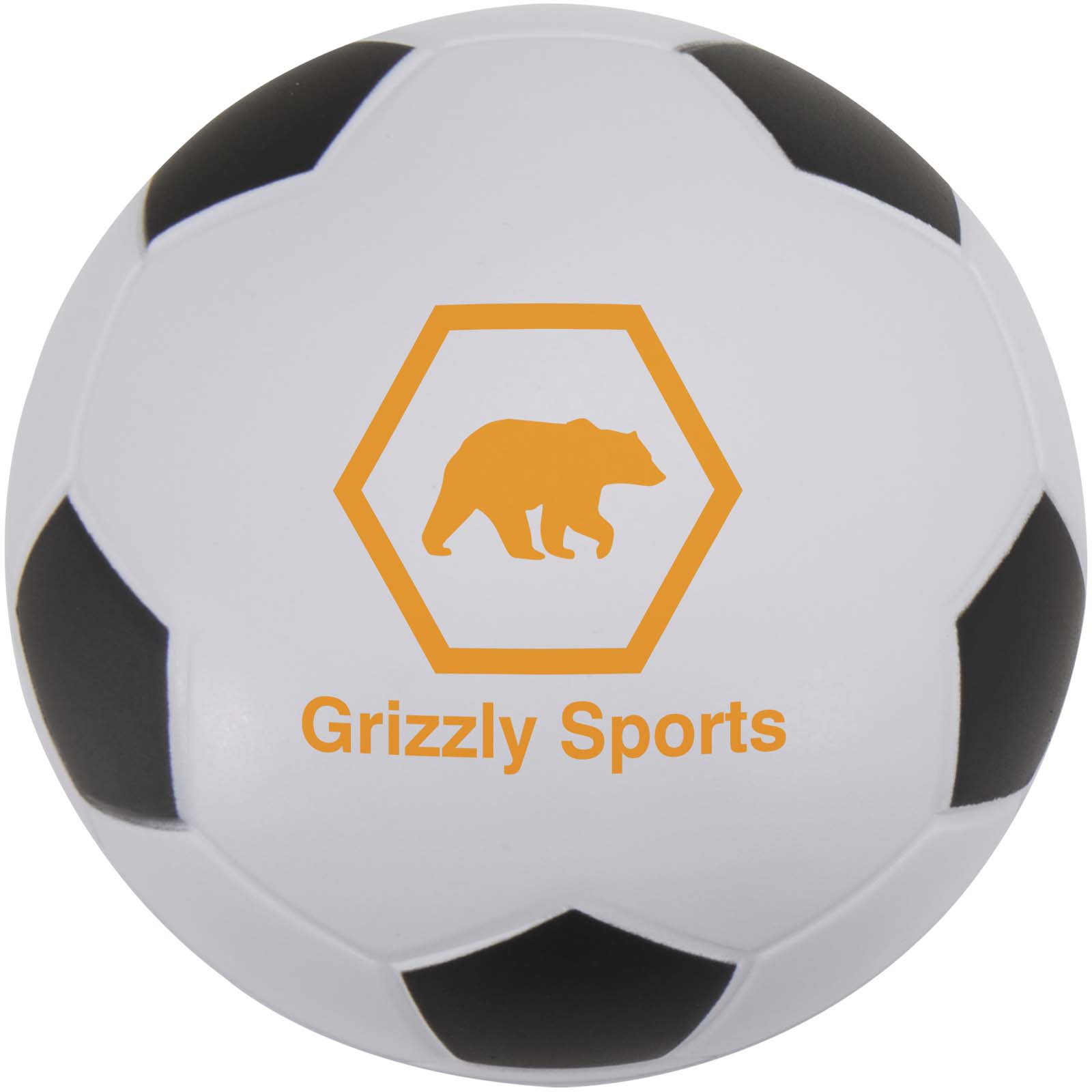 Zavi voetbalvormige stressverlichter bedrukken met logo