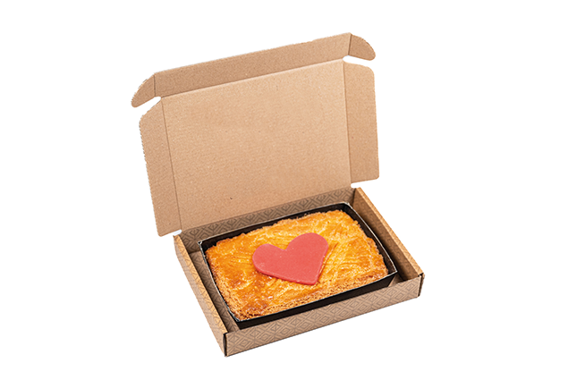 Brievenbus Liefdes Boterkoek ½ bedrukken met logo