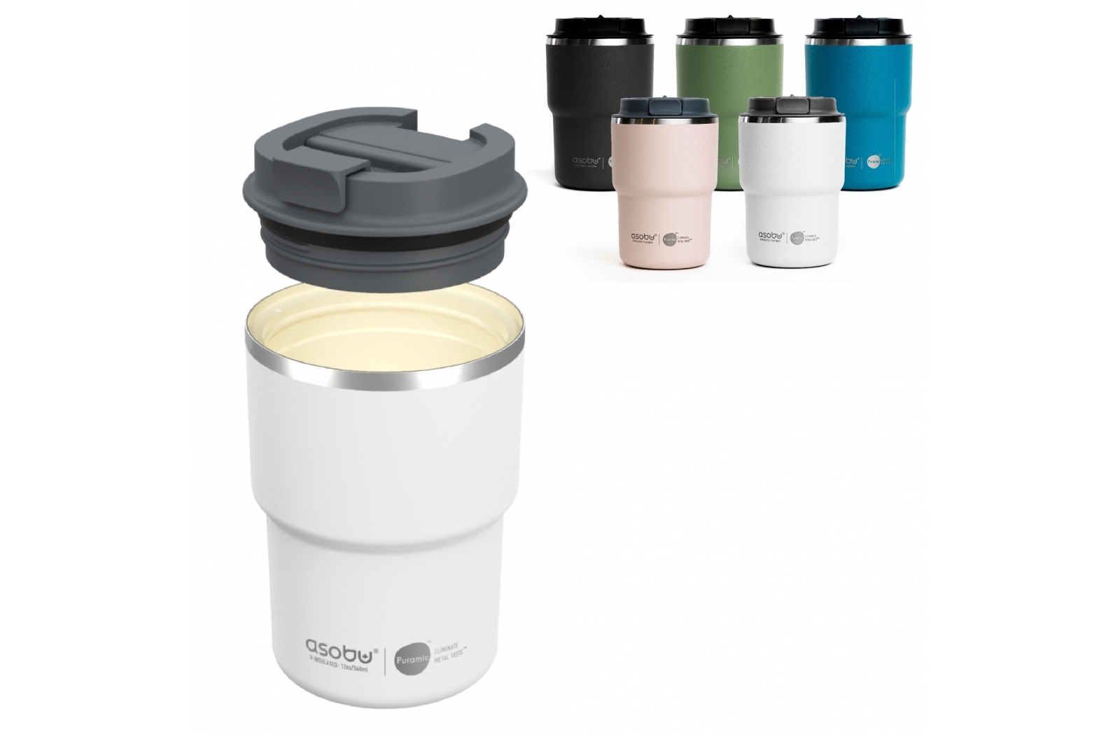 Asobu thermomok de mini pick-up met Puramic 355 ml bedrukken met logo