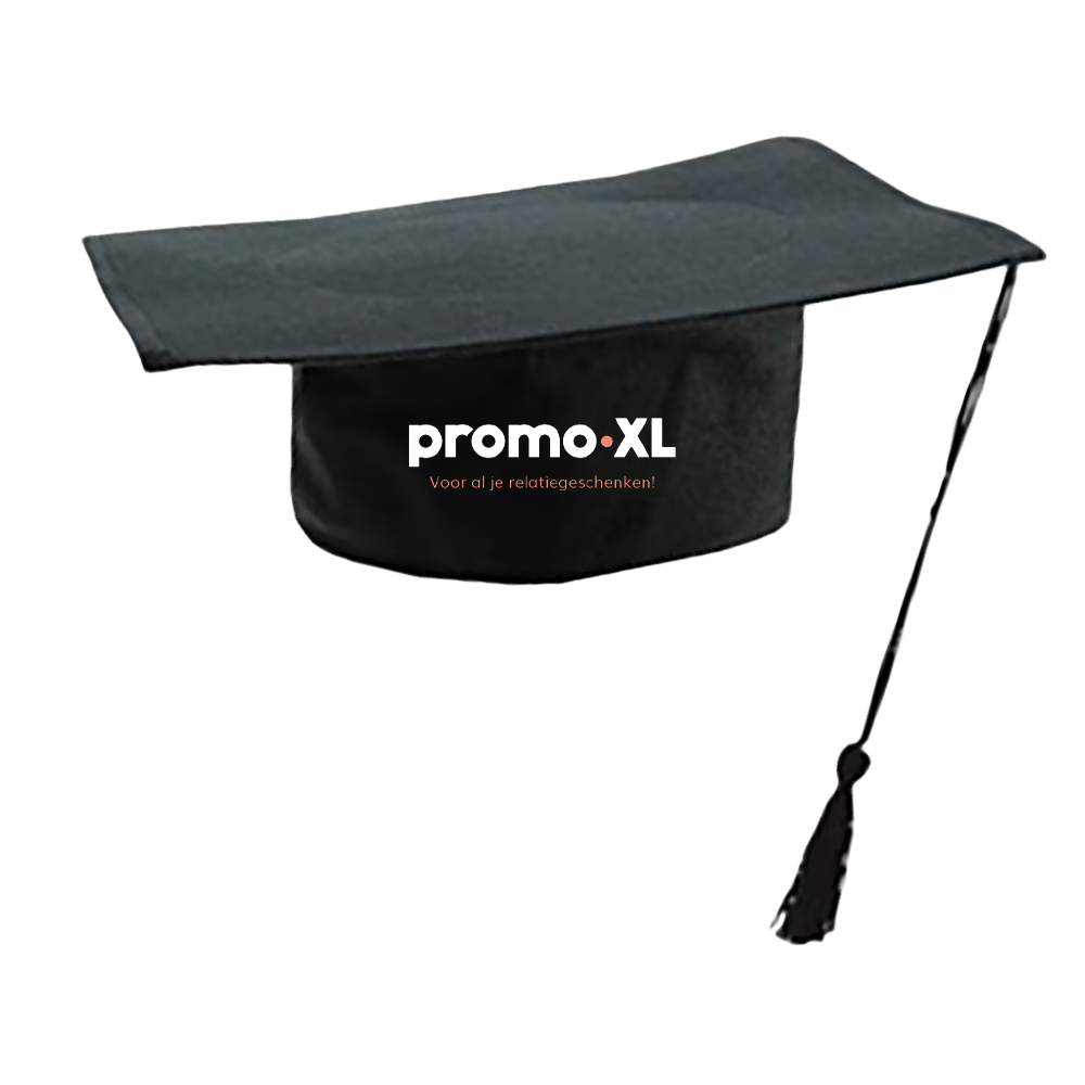 Afstudeerhoed bedrukken met logo