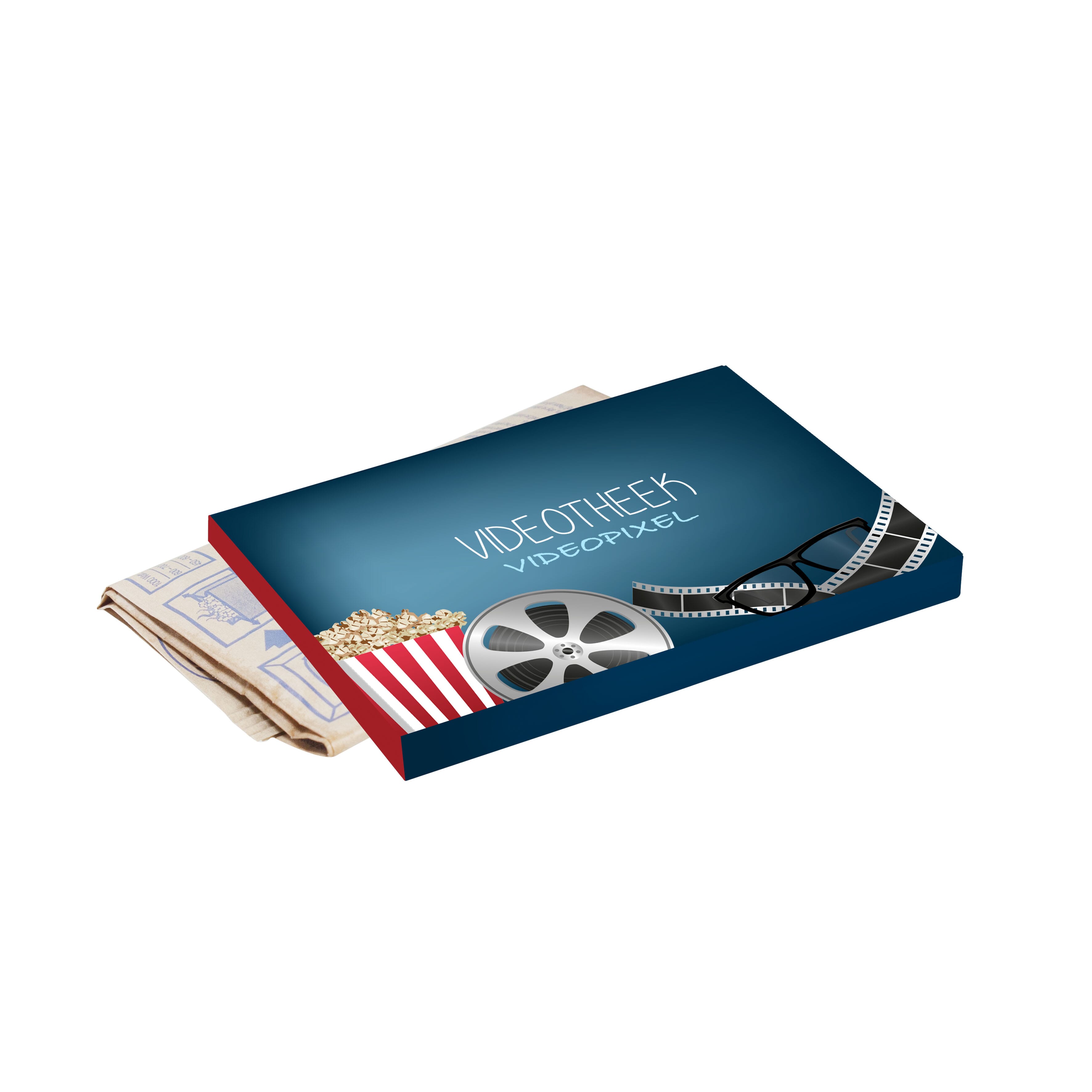 Doosje magnetron popcorn bedrukken met logo