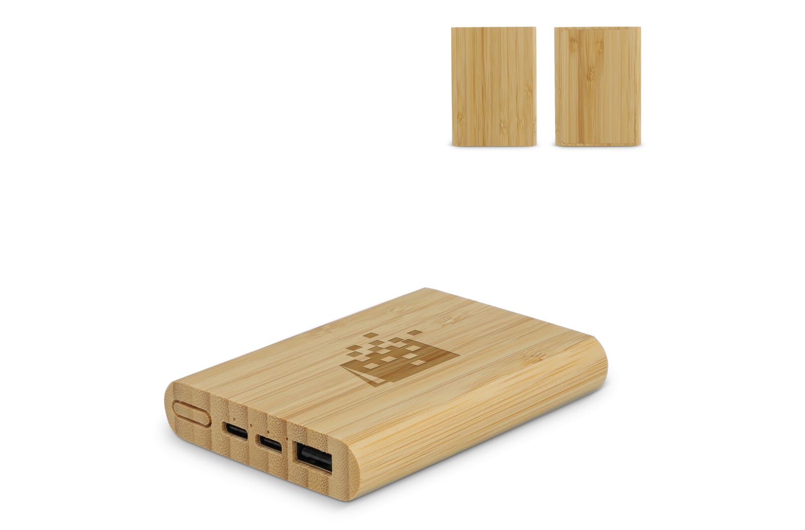 Powerbank Bamboo 5000 mAh bedrukken met logo