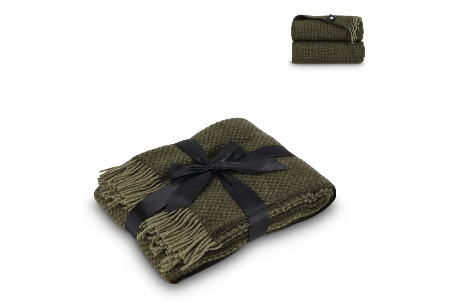 Sagaform Ulli dot 100% New Zeeland Wollen deken  bedrukken met logo