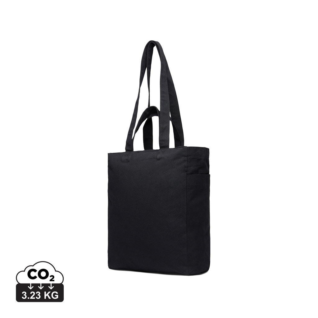 VINGA Hilo AWARE™ gerecycled canvas tas met ritssluiting bedrukken met logo