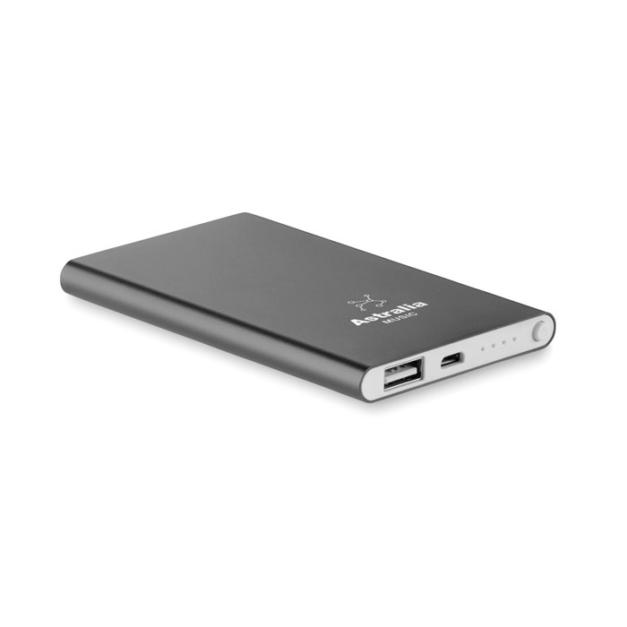 Alu PowerBank 4000mAh bedrukken met logo