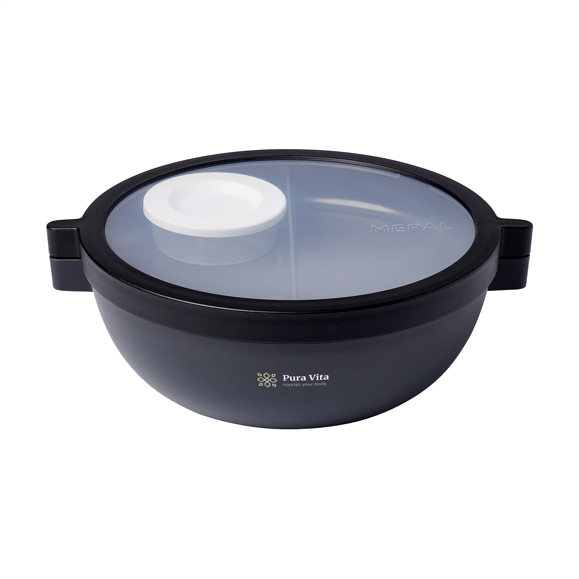 Mepal Basic Bento Lunchbowl Vita 1,5 L bedrukken met logo