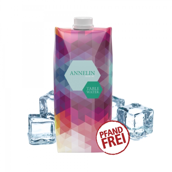 Waterin Tetra Pak-Carton bedrukken met logo