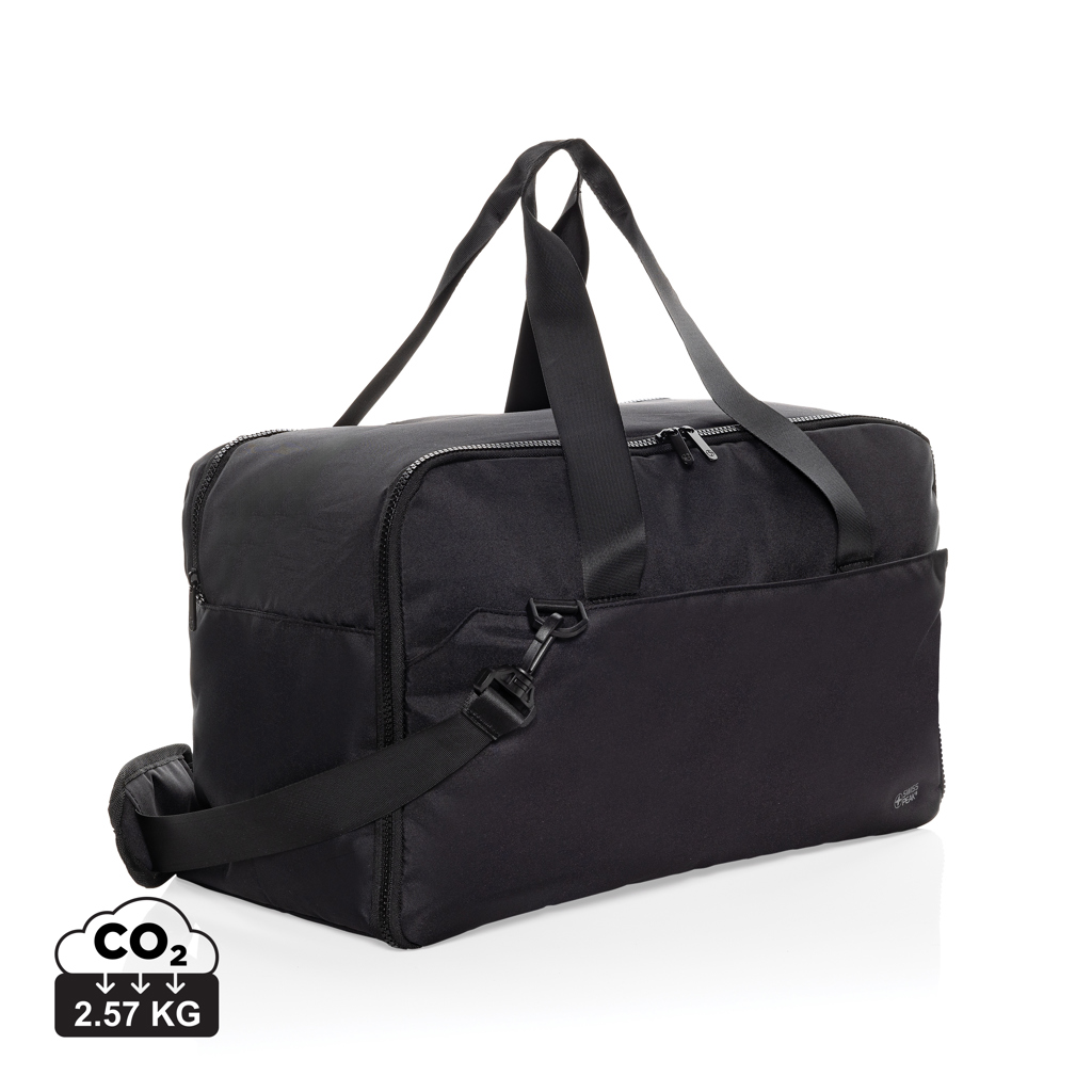 Swiss Peak Aware™ RPET 15.6 inch laptop weekend tas bedrukken met logo