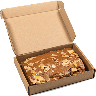 Brievenbus Speculaascake ½ bedrukken met logo
