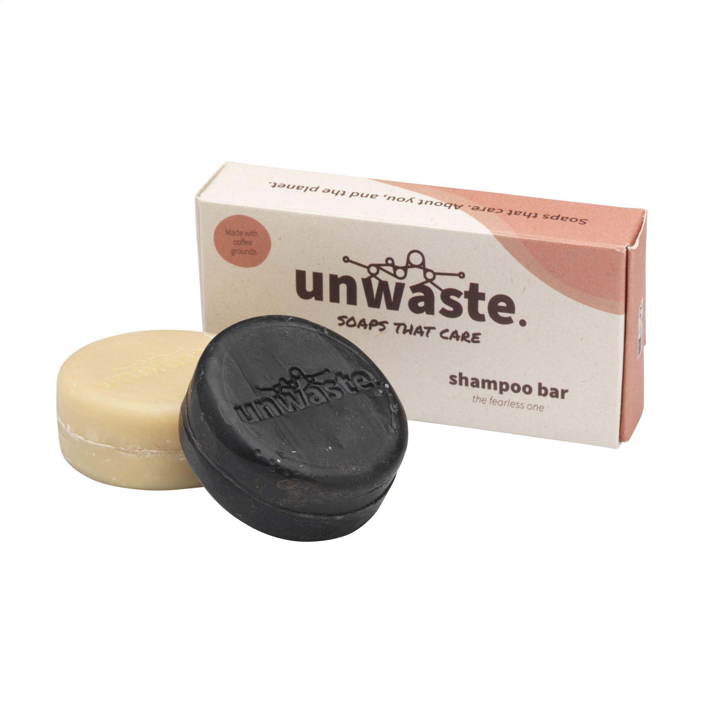 Unwaste Duopack Scrub & Shampoo bar bedrukken met logo