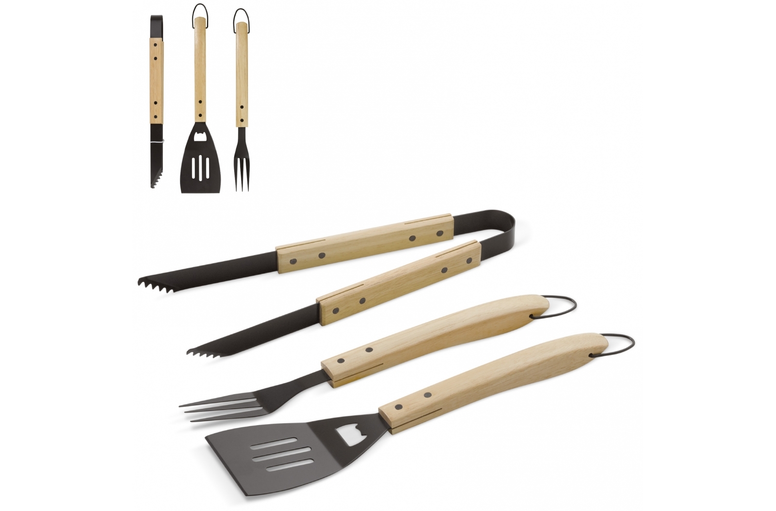WoodTools BBQ set bedrukken met logo