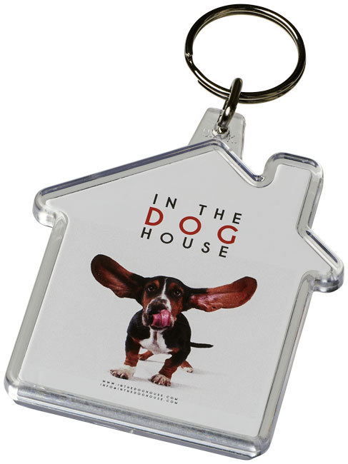 Digital huis sleutelhanger bedrukken met logo