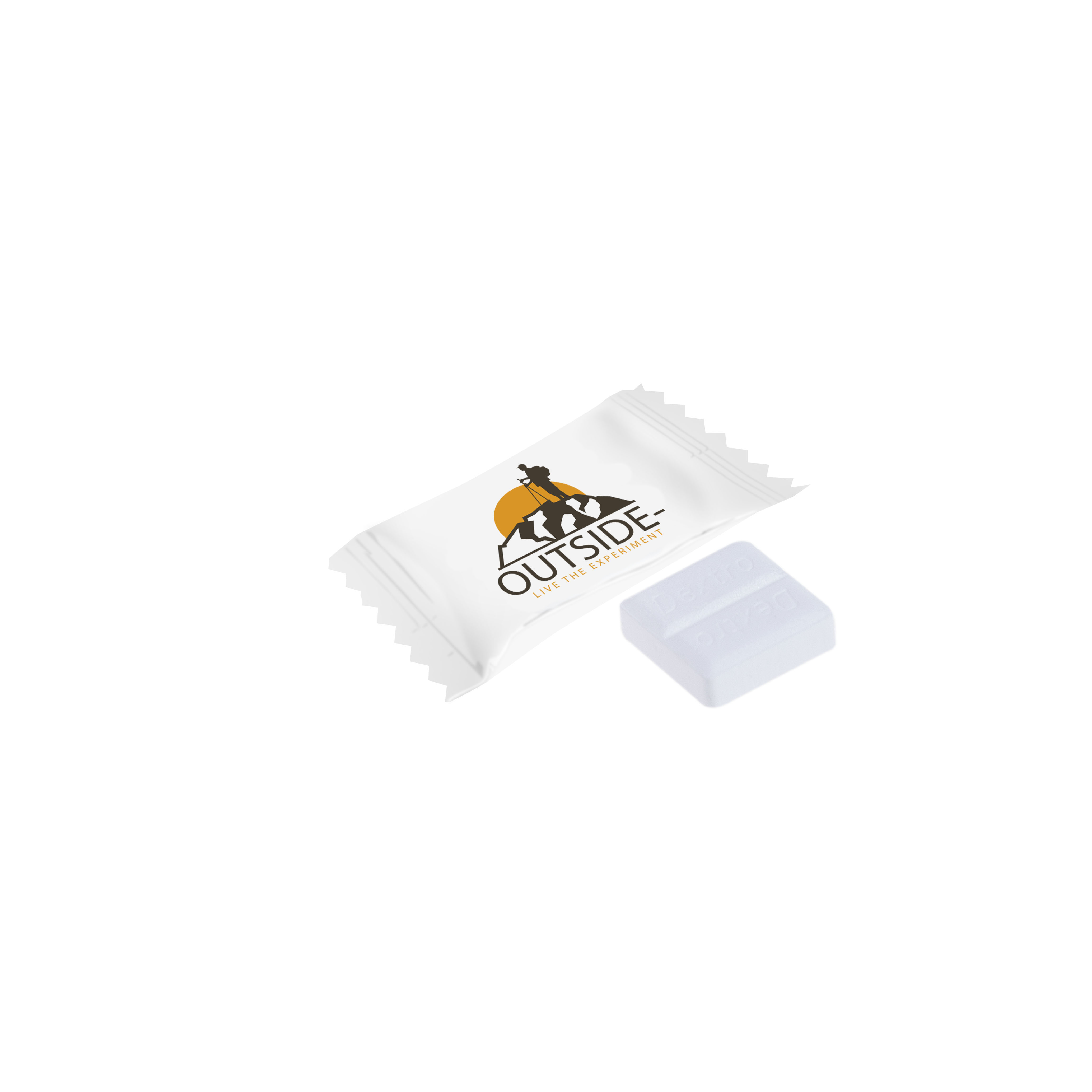 Dextro Energy flowpack bedrukken met logo