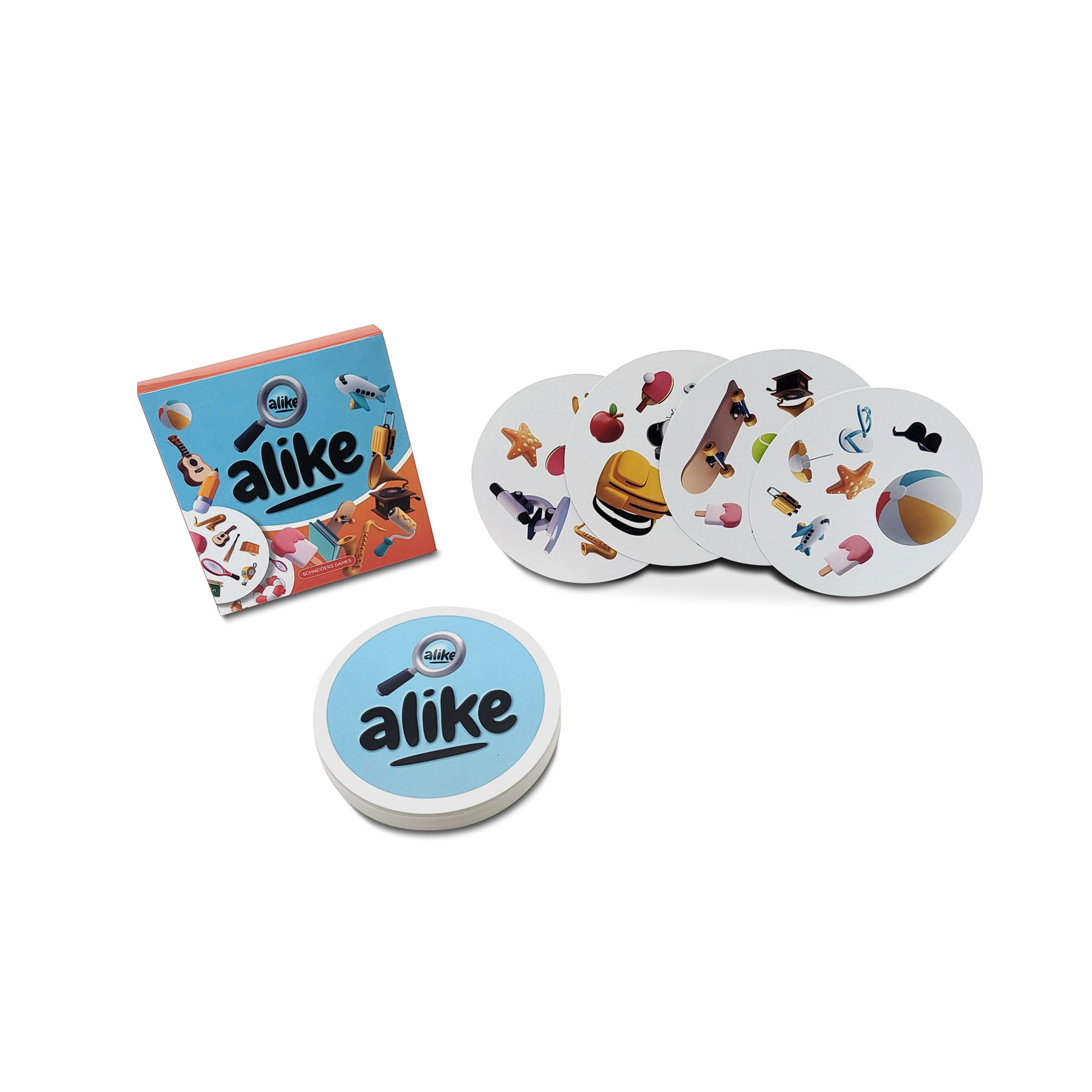 Alike 30 kaarten bedrukken met logo