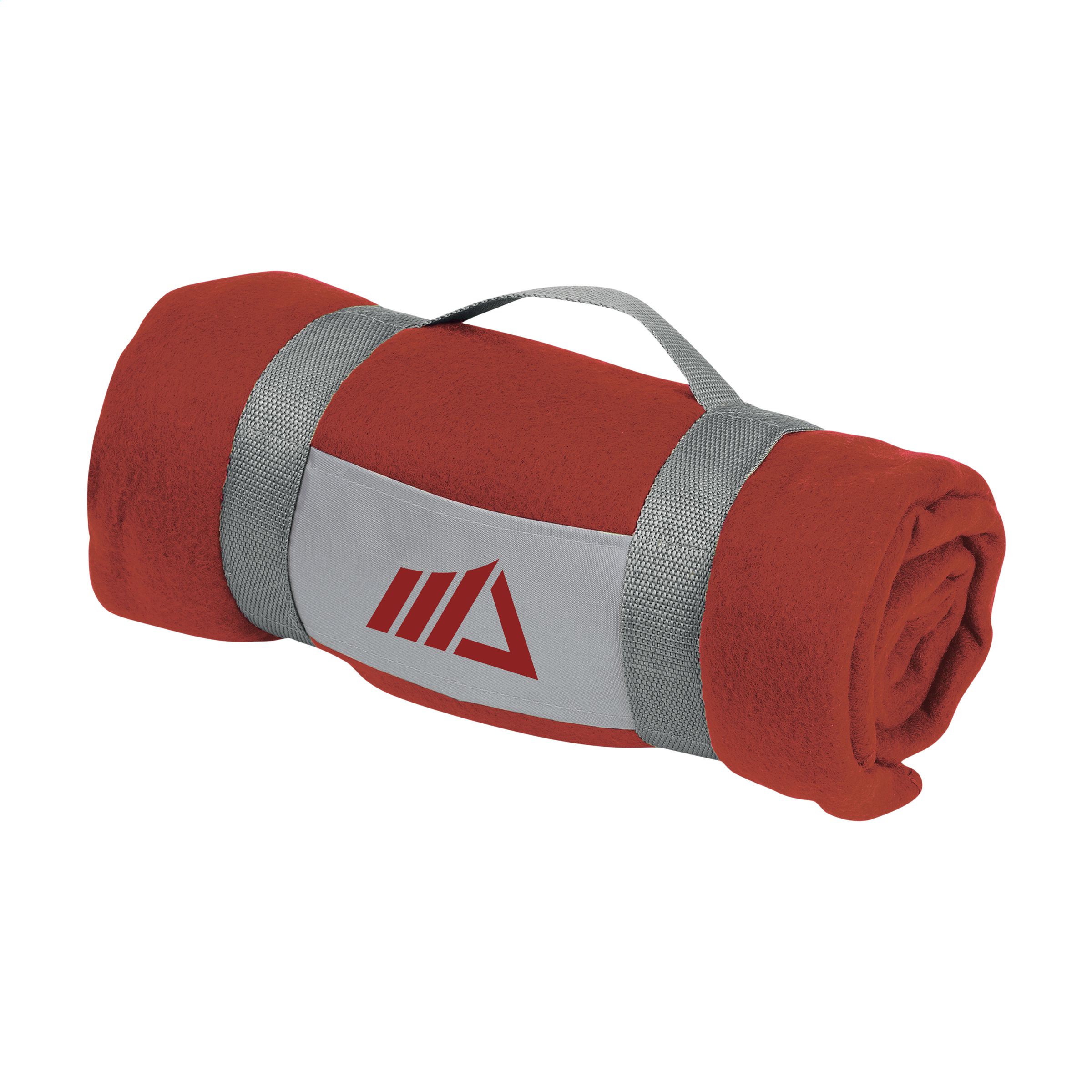 SoftPlaid fleece deken (180 gr/m²) bedrukken met logo